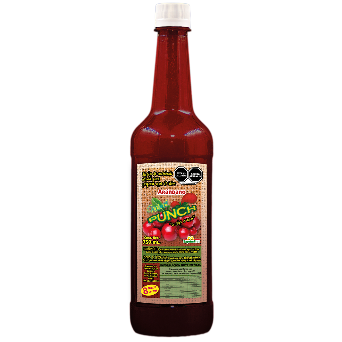 Jarabe Natural Punch Arándano 750 ml