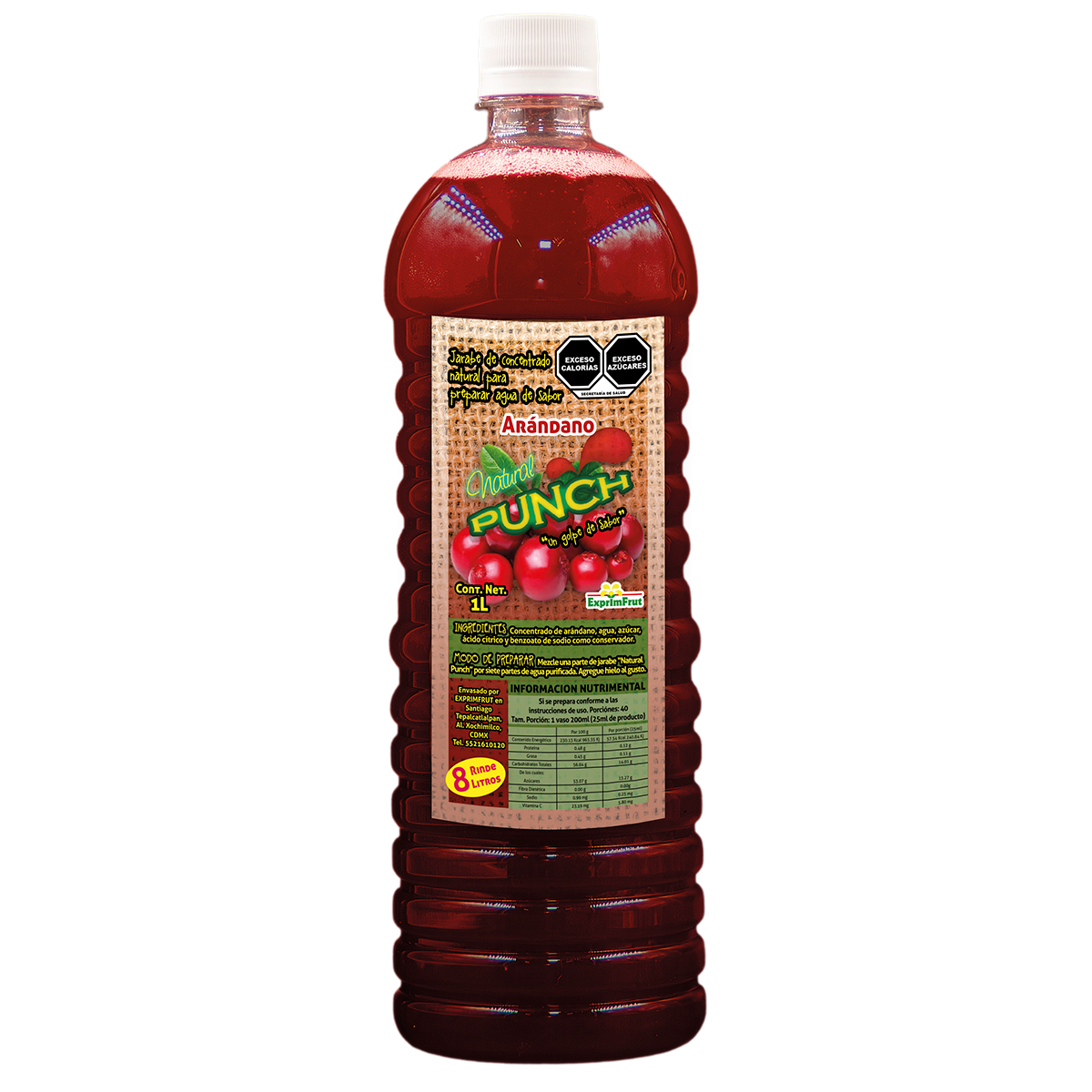 Jarabe Natural Punch Arándano 1 L