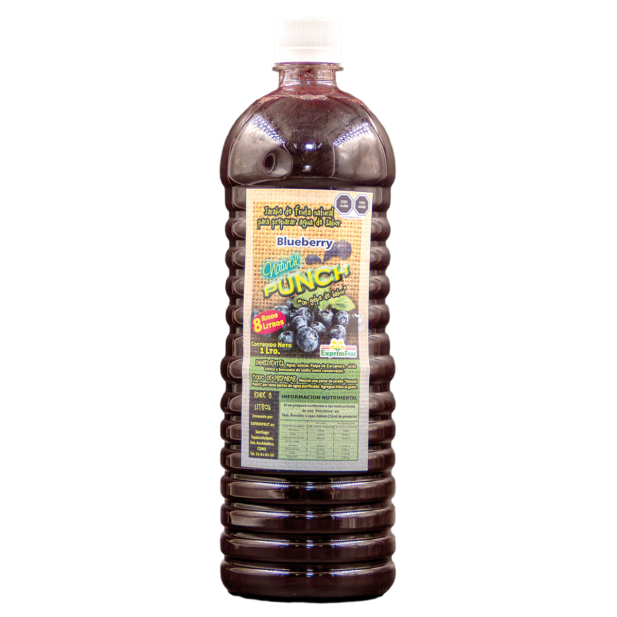 Jarabe Natural Punch Blueberry 1 L